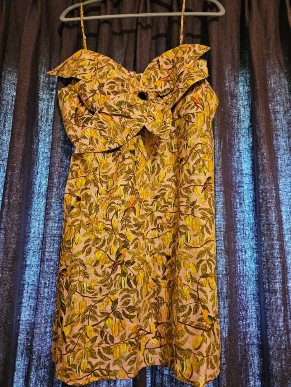 Light Pink Star Fruit Flower Mini Dress - Picture 2 of 6